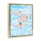 Stupell Industries Surfing Girls Trio Floating Frame, design by Ziwei Li